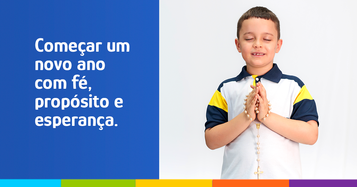 Começar um novo ano com fé, propósito e esperança.