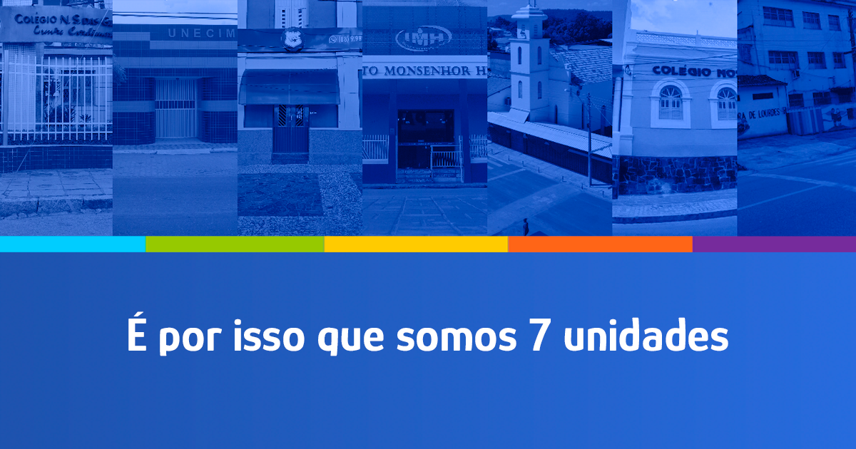 É por isso que somos 7 unidades