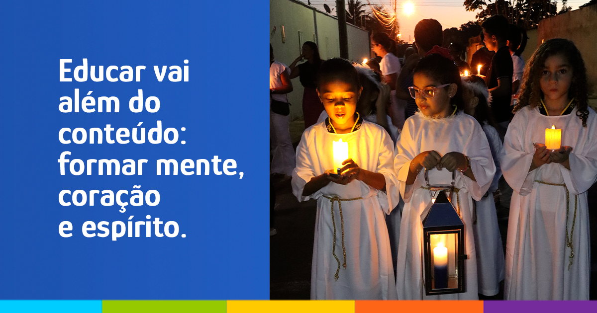 Educar vai além do conteúdo: formar mente, coração e espírito.